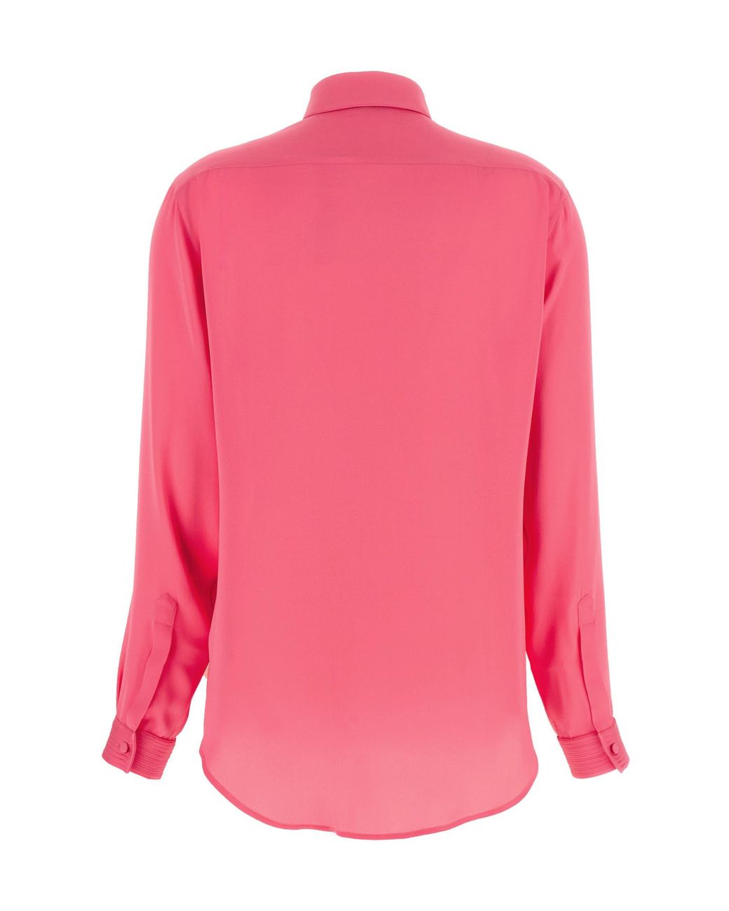 Tom Ford Pink Pleated Tuxedo Shirt
