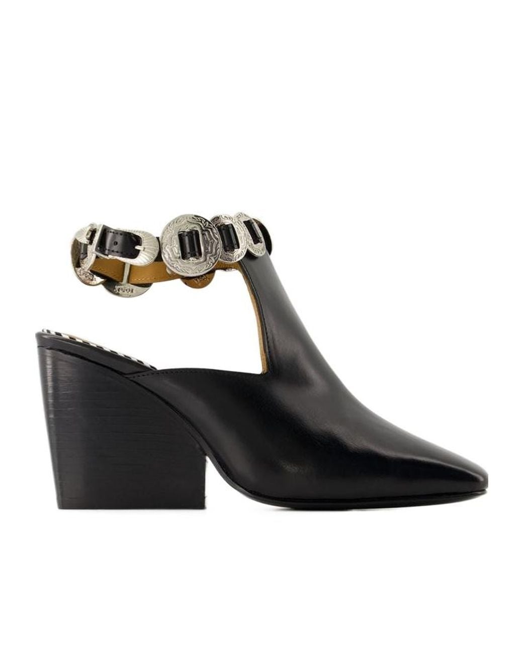 Toga Black Embellished Slingback Boots