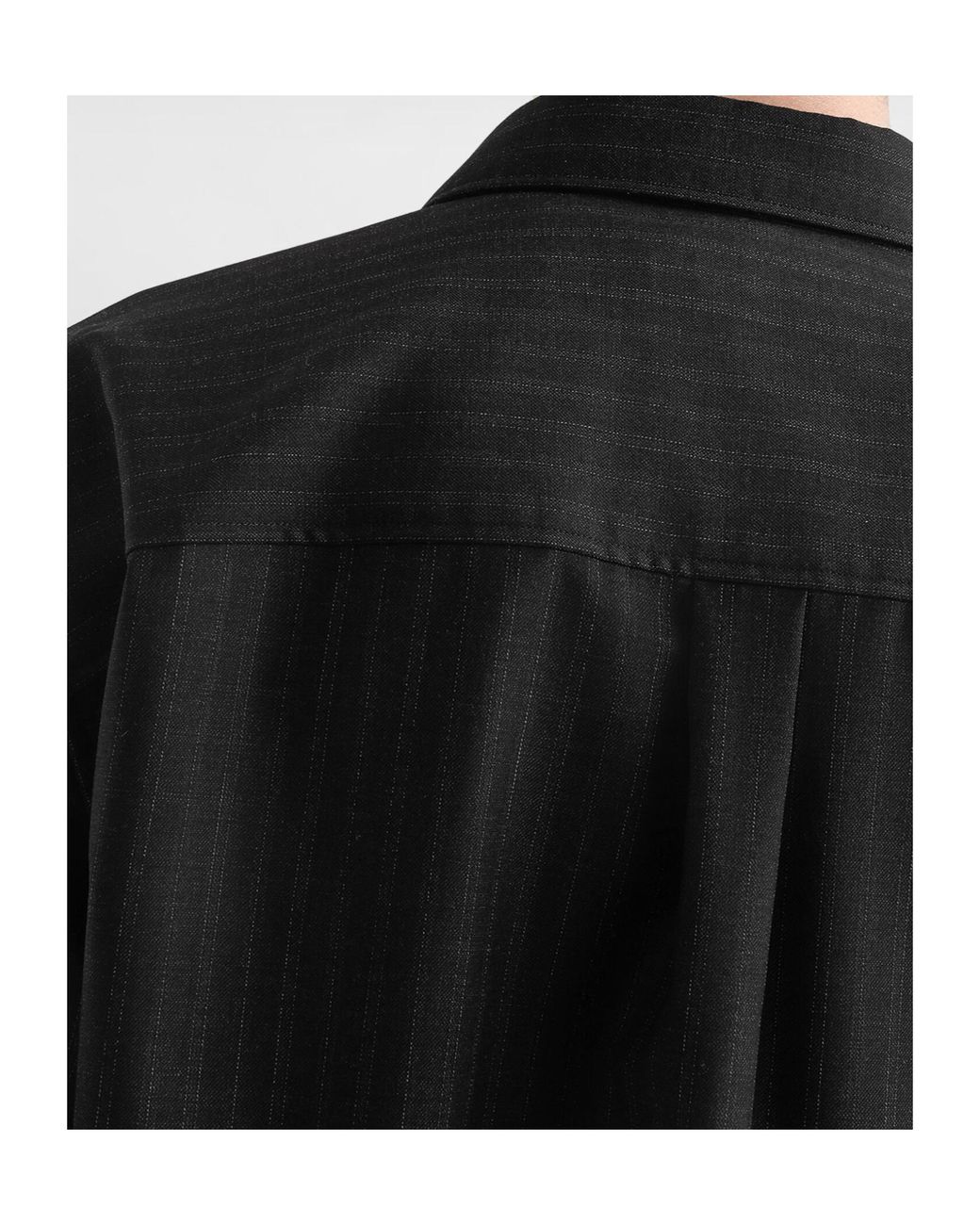 Dolce & Gabbana Black Virgin Wool-Blend Shirt for men