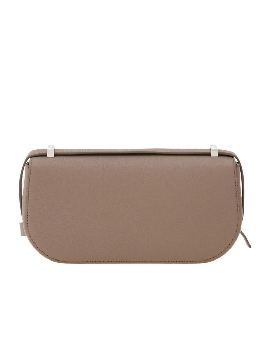 Ferragamo Brown Double Gancini East-West Crossbody Bag