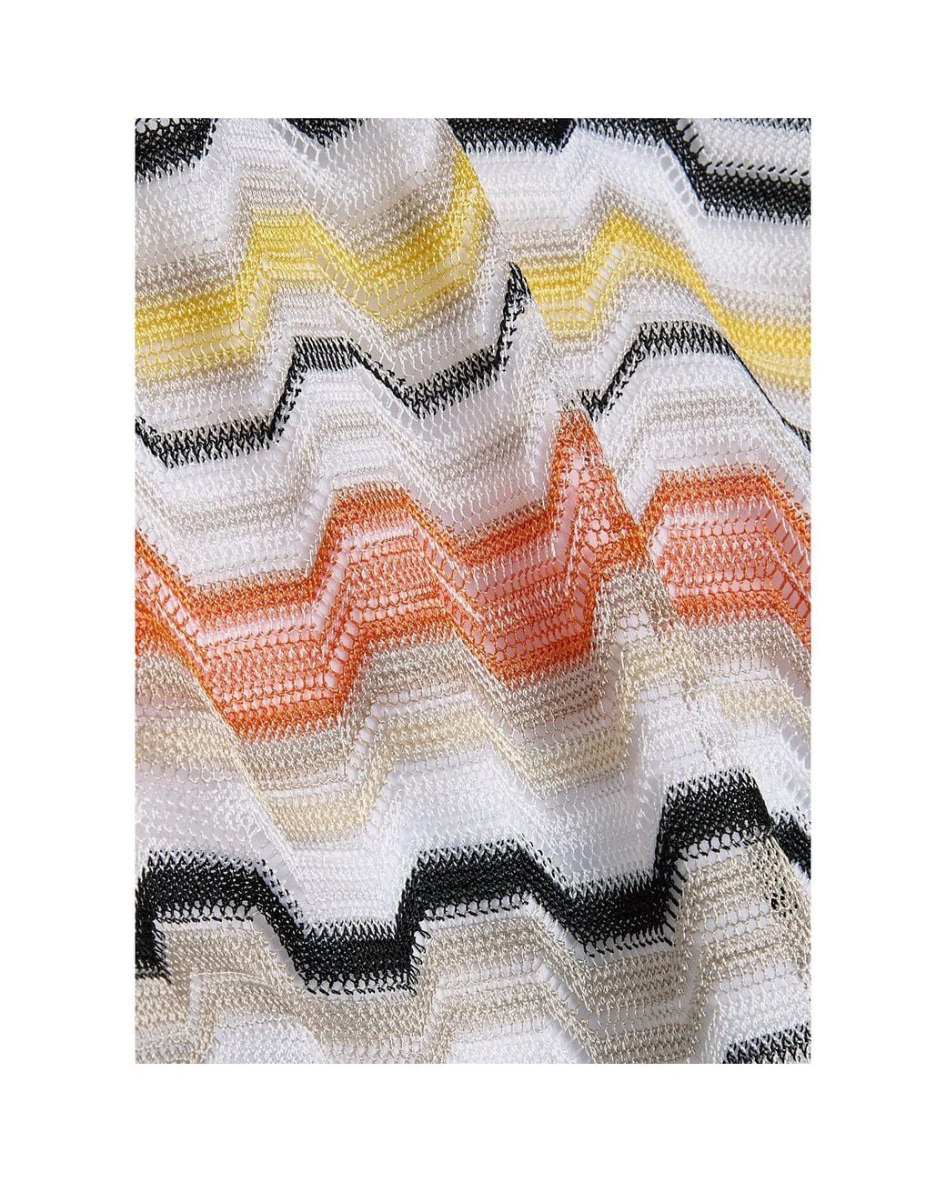 Missoni White V-Neck One-Piece Swimsuit