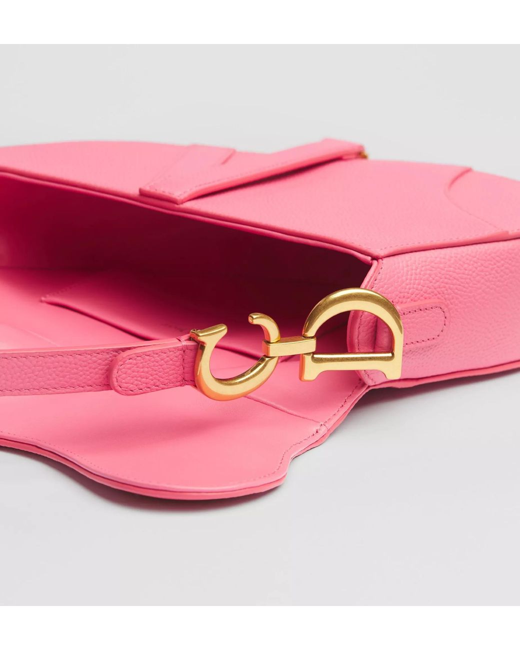 Dior Pink Small Saddle Bag With Strap
