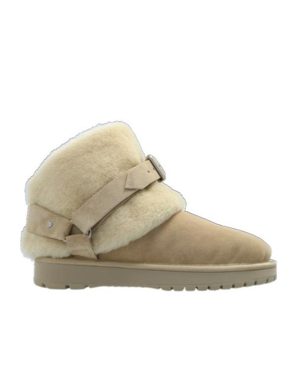 Burberry Natural Chubby Buckle-Detailed Snow Boots