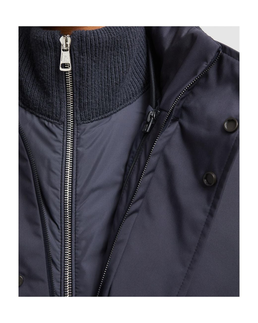 Moncler Blue Lanche Two Layer Jacket for men