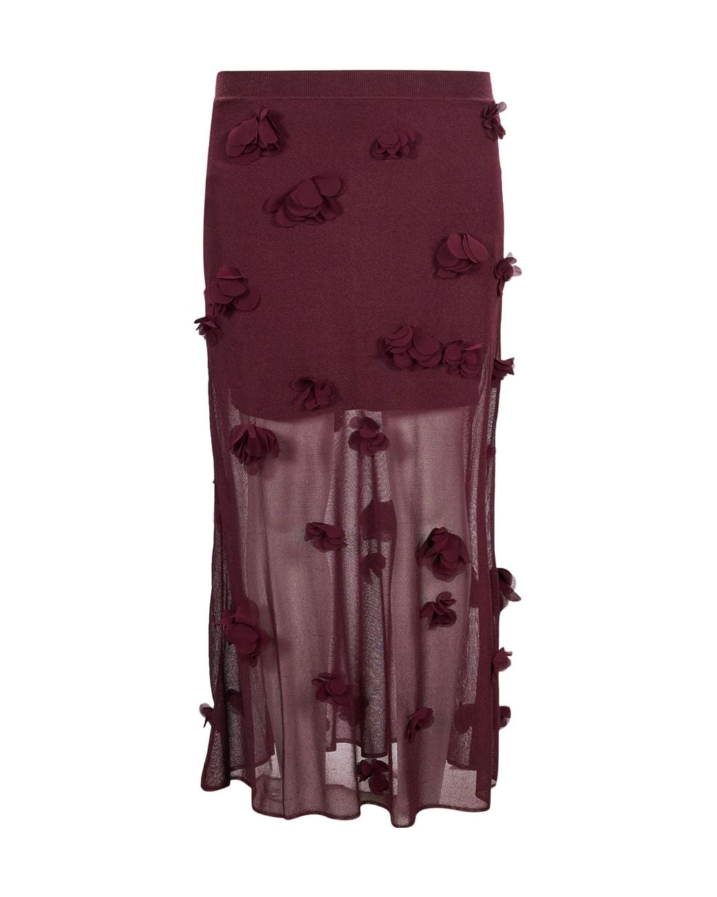 Jonathan Simkhai Purple Cora Floral Detailed Skirt