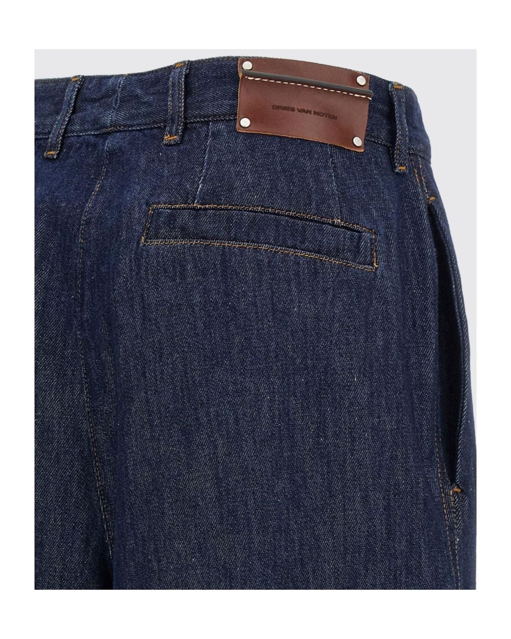 Dries Van Noten Blue Wide-Leg Jeans