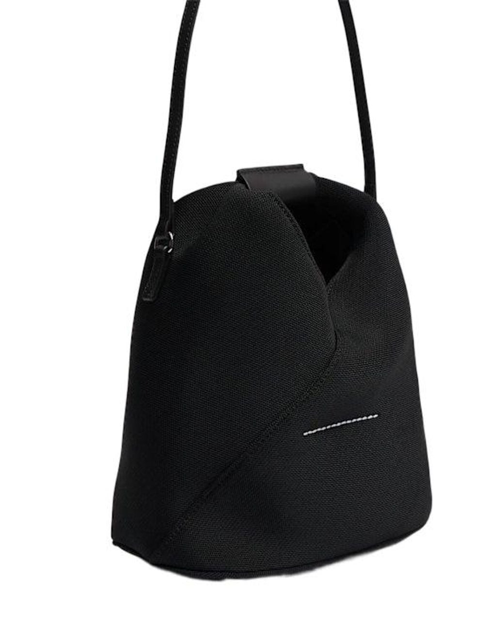 MM6 by Maison Margiela Black Top Handle Tote Bag