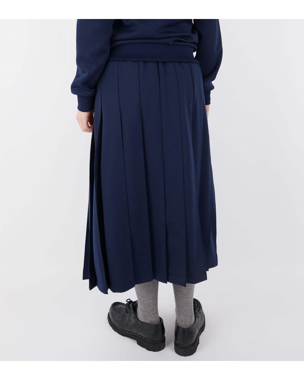 Comme des Garçons Blue Pleated Skirt