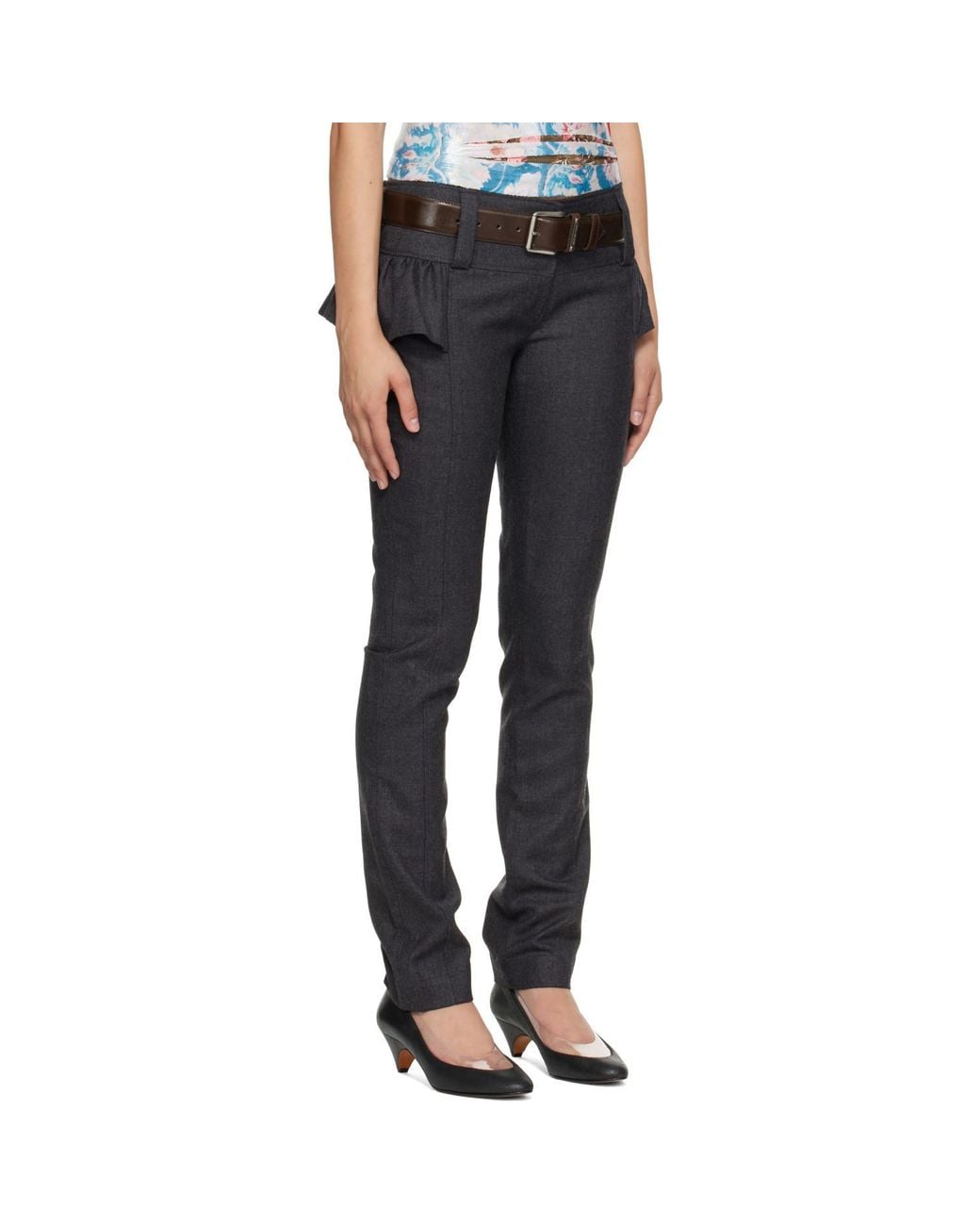 KNWLS Blue Trousers With Belt Loops