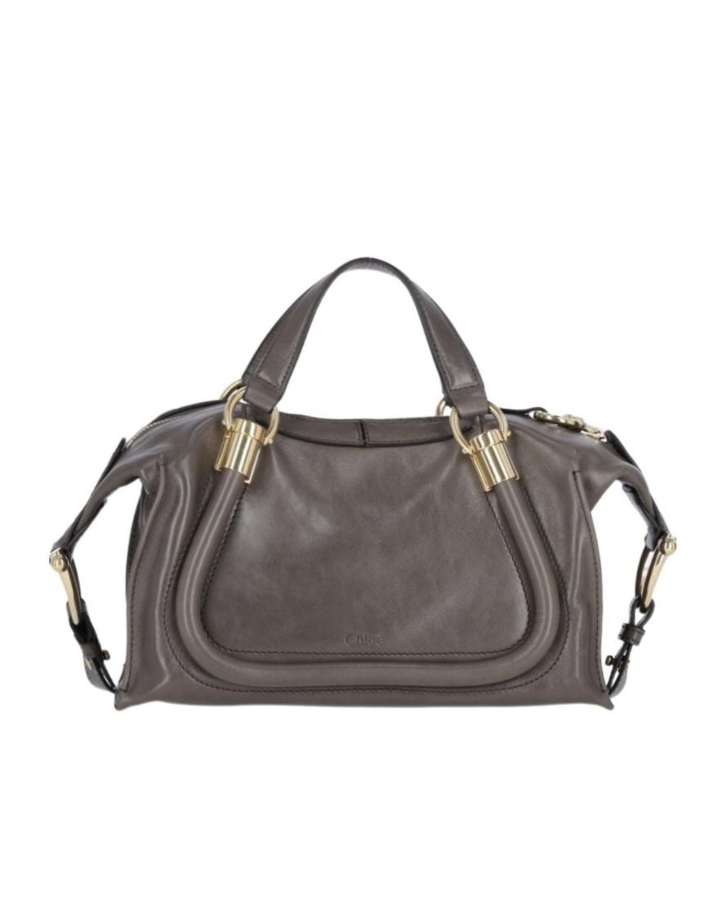 Chloé Gray Chloé Paraty 24 Small Shoulder Bag