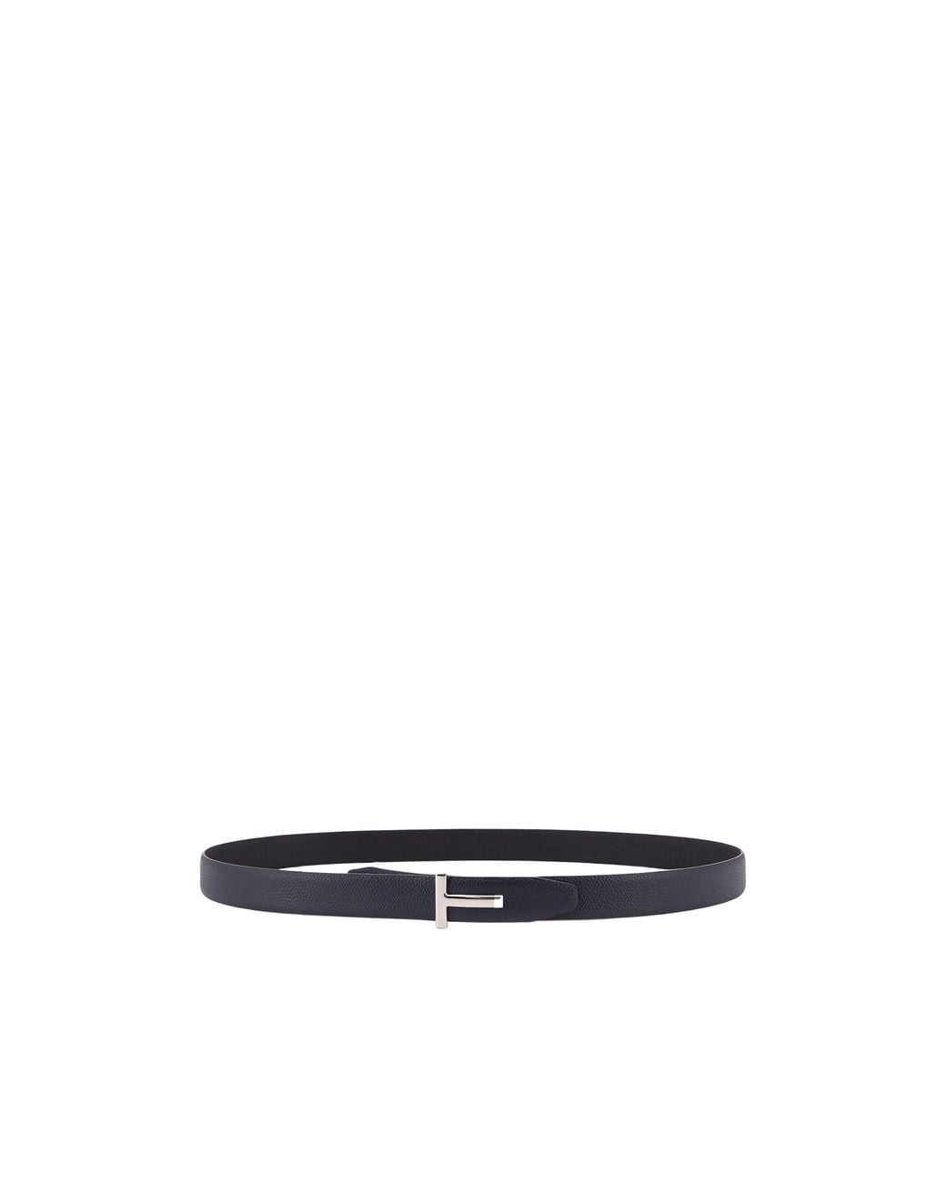 Tom Ford White T Logo Buckled Reversible Belt for men