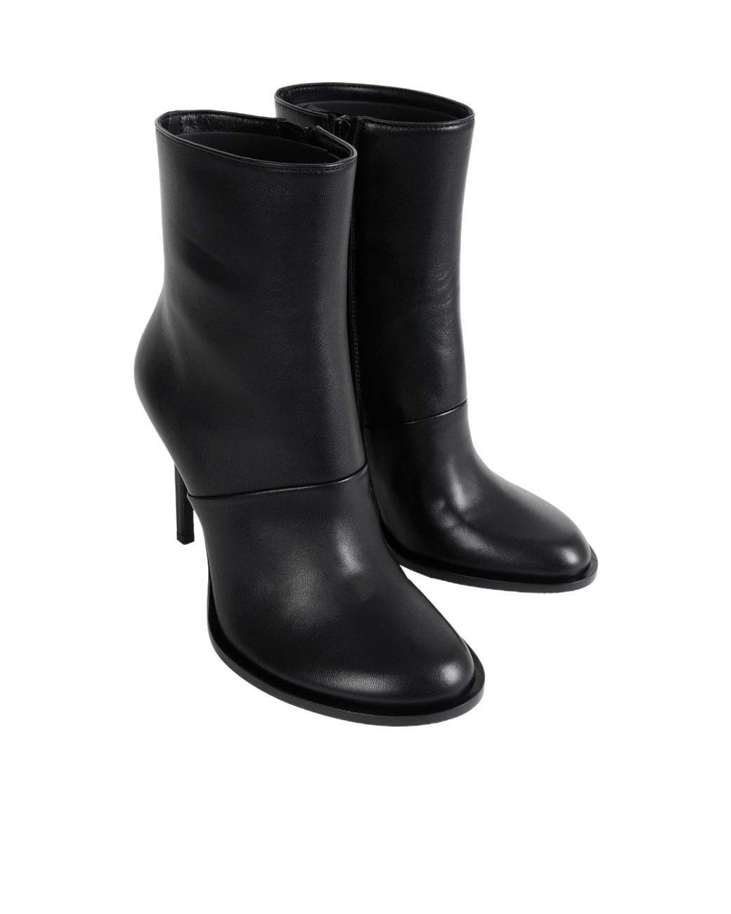 Ann Demeulemeester Black Melynappa Plonge Leather Pumps