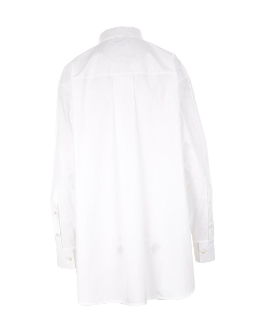 Quira White Buttoned Long-Sleeved Shirt