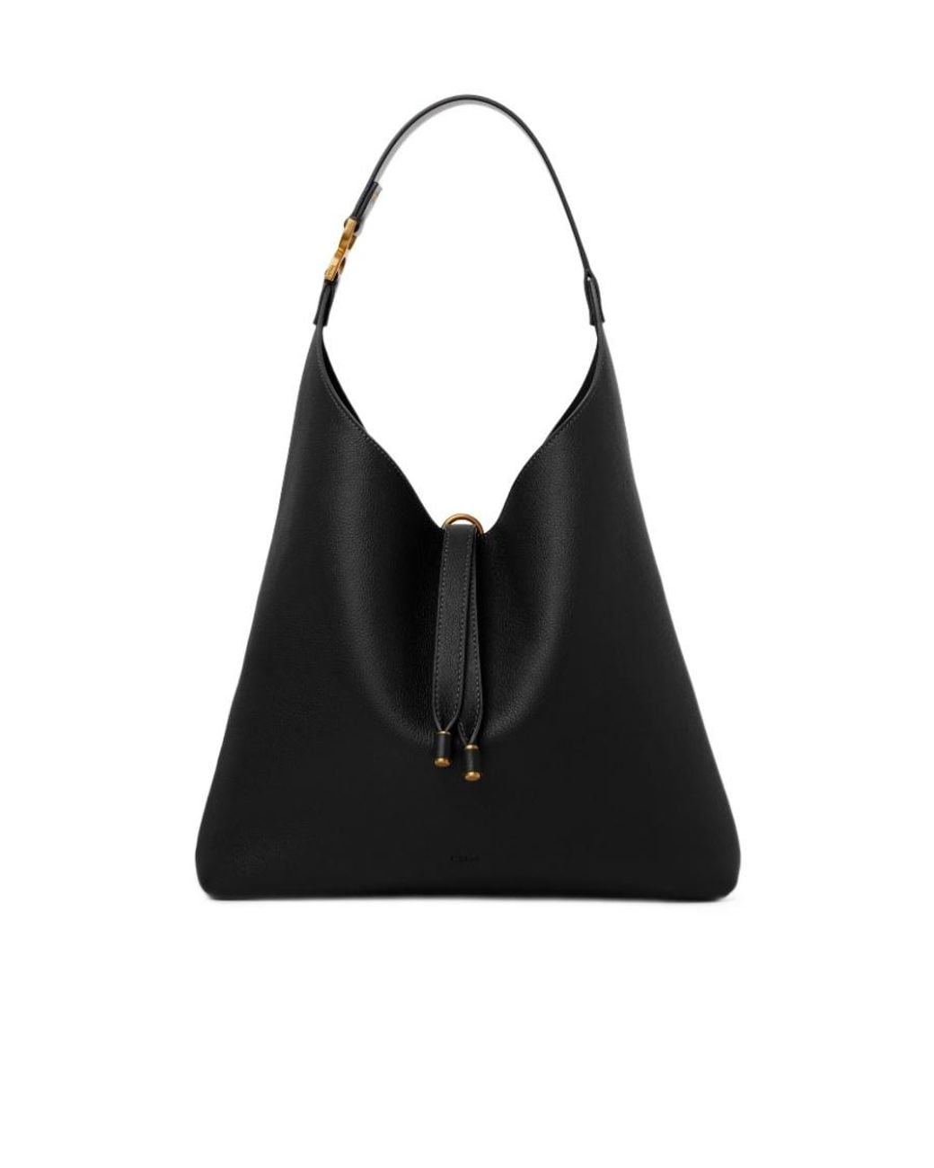 Chloé Black Chloé Marcie Tassel-Closure Tote Bag