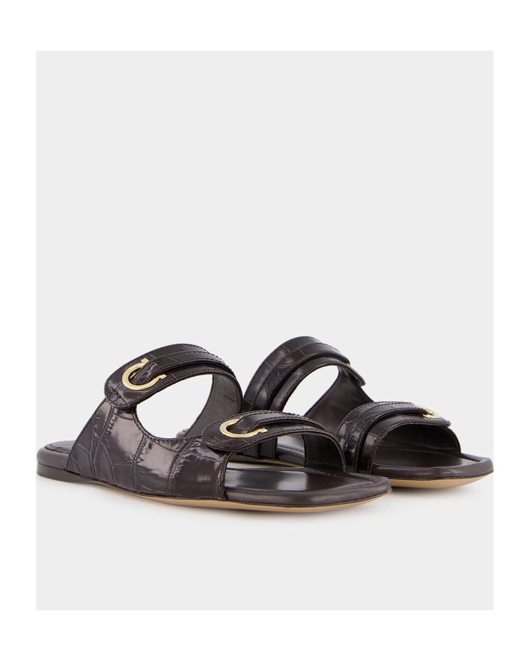 Ferragamo Multicolor Ferragamo Gancini Ornament Slides