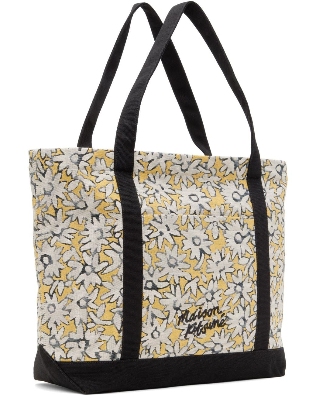 Maison Kitsuné Multicolor Daisy Field Large Jacquard Tote for men