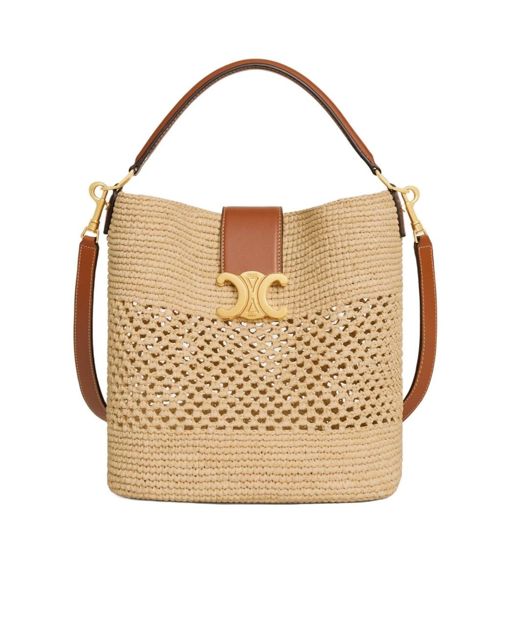Céline Natural Medium Louise Bucket