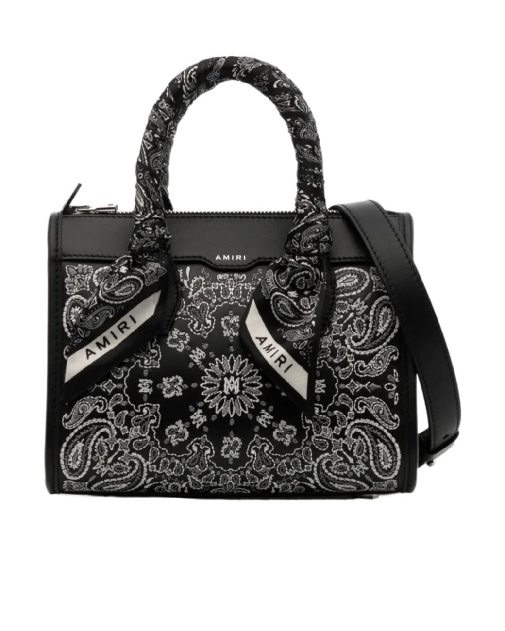 Amiri Black Bandana Micro Triangle Handbag