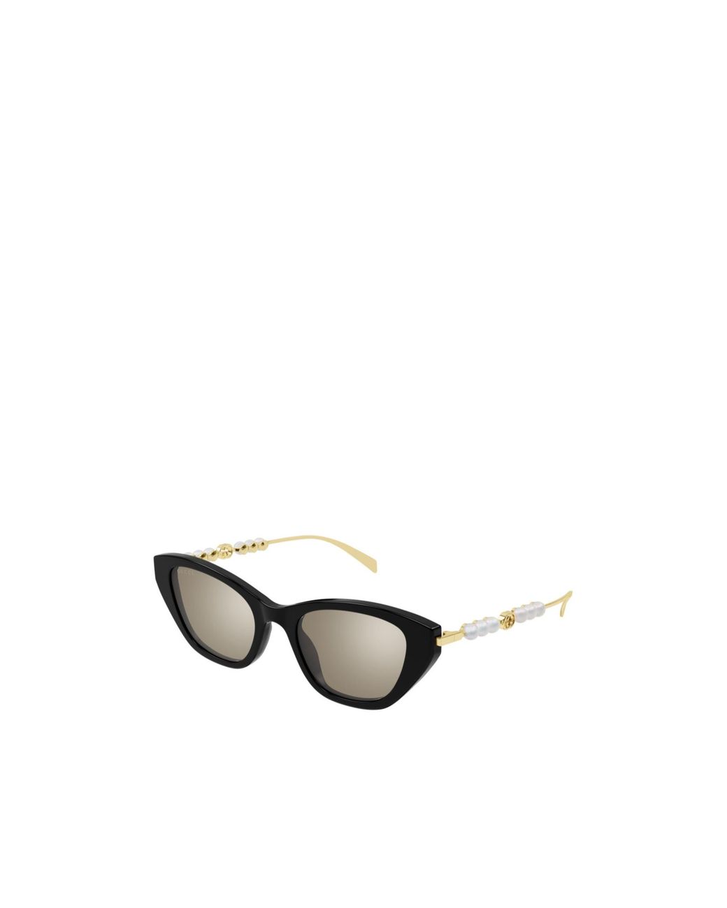 Gucci White Eyewear Cat Eye Frame Sunglasses