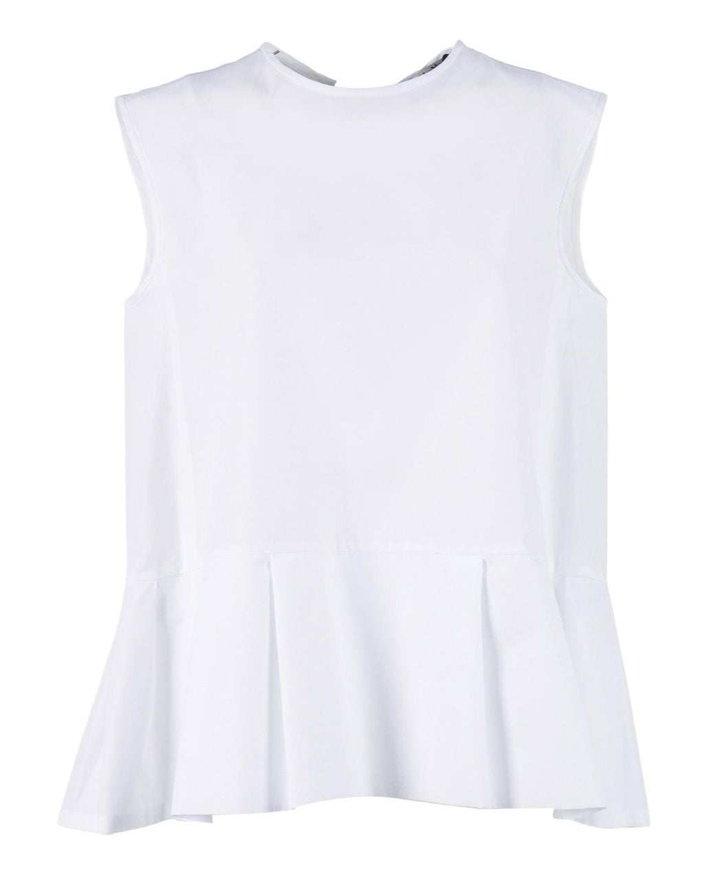 Max Mara White Cotton Brava Blouse