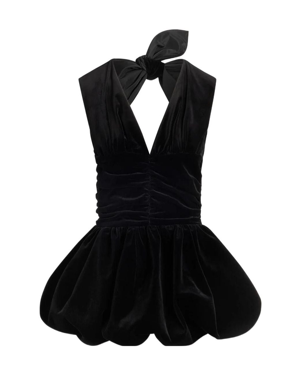 Patou Black Velvet Minidress
