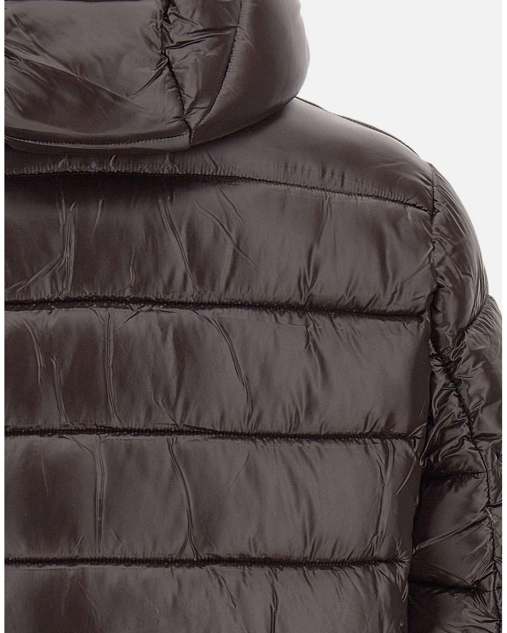 Save The Duck Gray Zip-Up Hooded Puffer Jacket for men