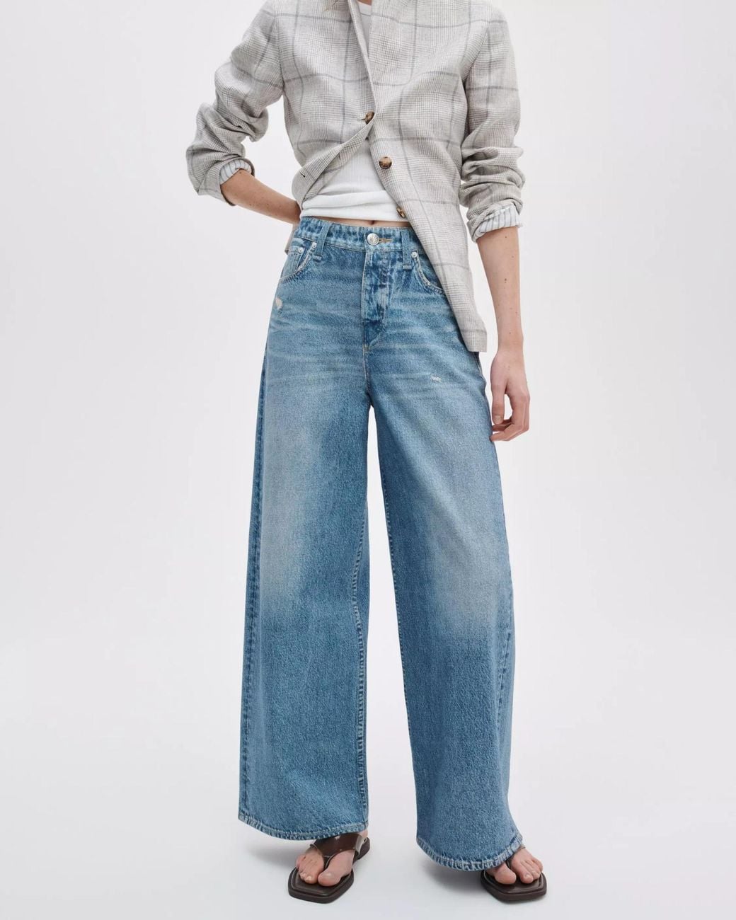 Rag & Bone Blue Miramar Sofie Ankle-Length Jeans