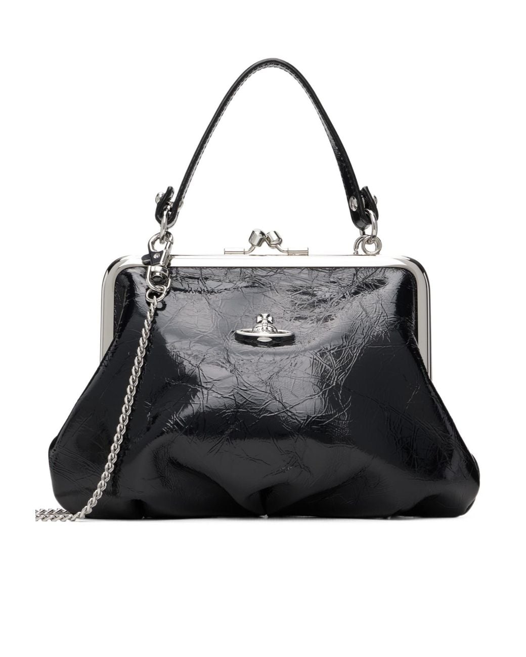 Vivienne Westwood Black Granny Chain Shoulder Bag