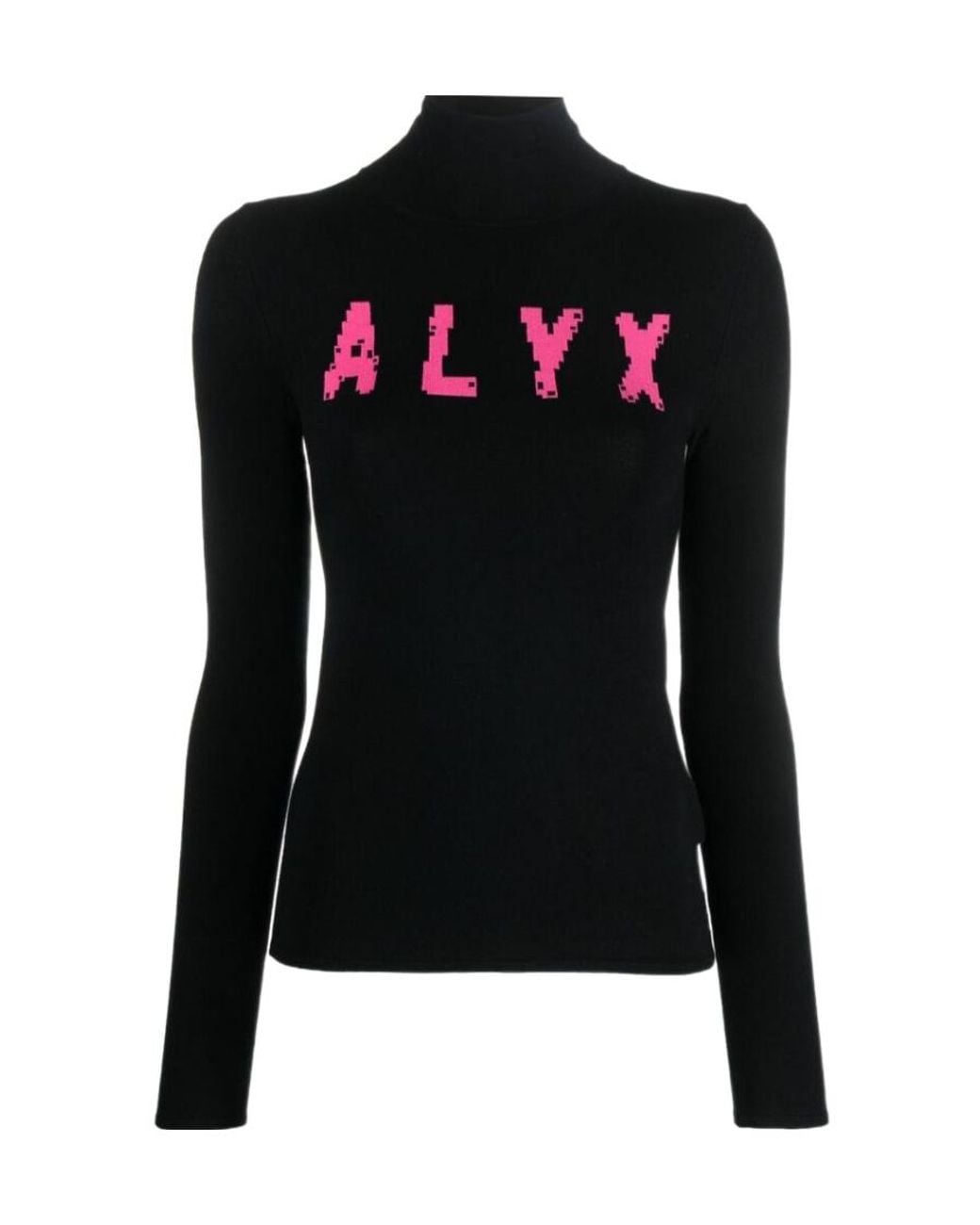 1017 ALYX 9SM Black 1017 9Sm Logo Intarsia Turtleneck Jumper
