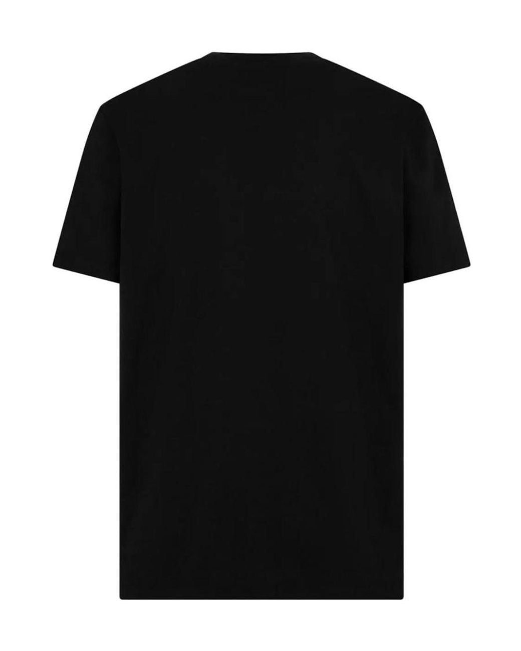 DSquared² Black Logo Printed Crewneck T-Shirt for men