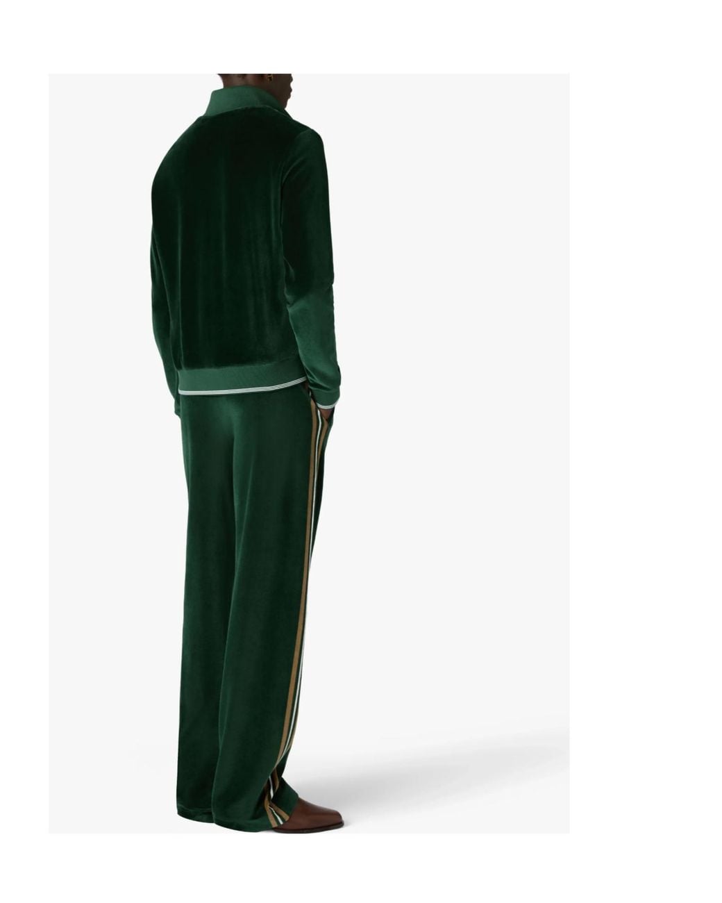 Casablanca Green Velour Track Pants for men