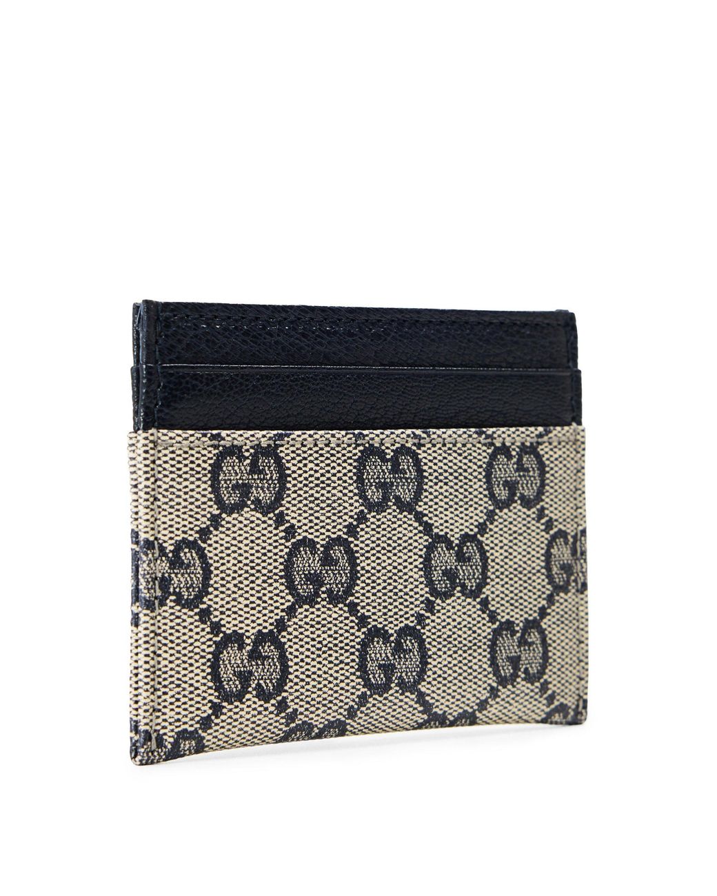 Gucci Blue Monogramtrim Card Holder for men