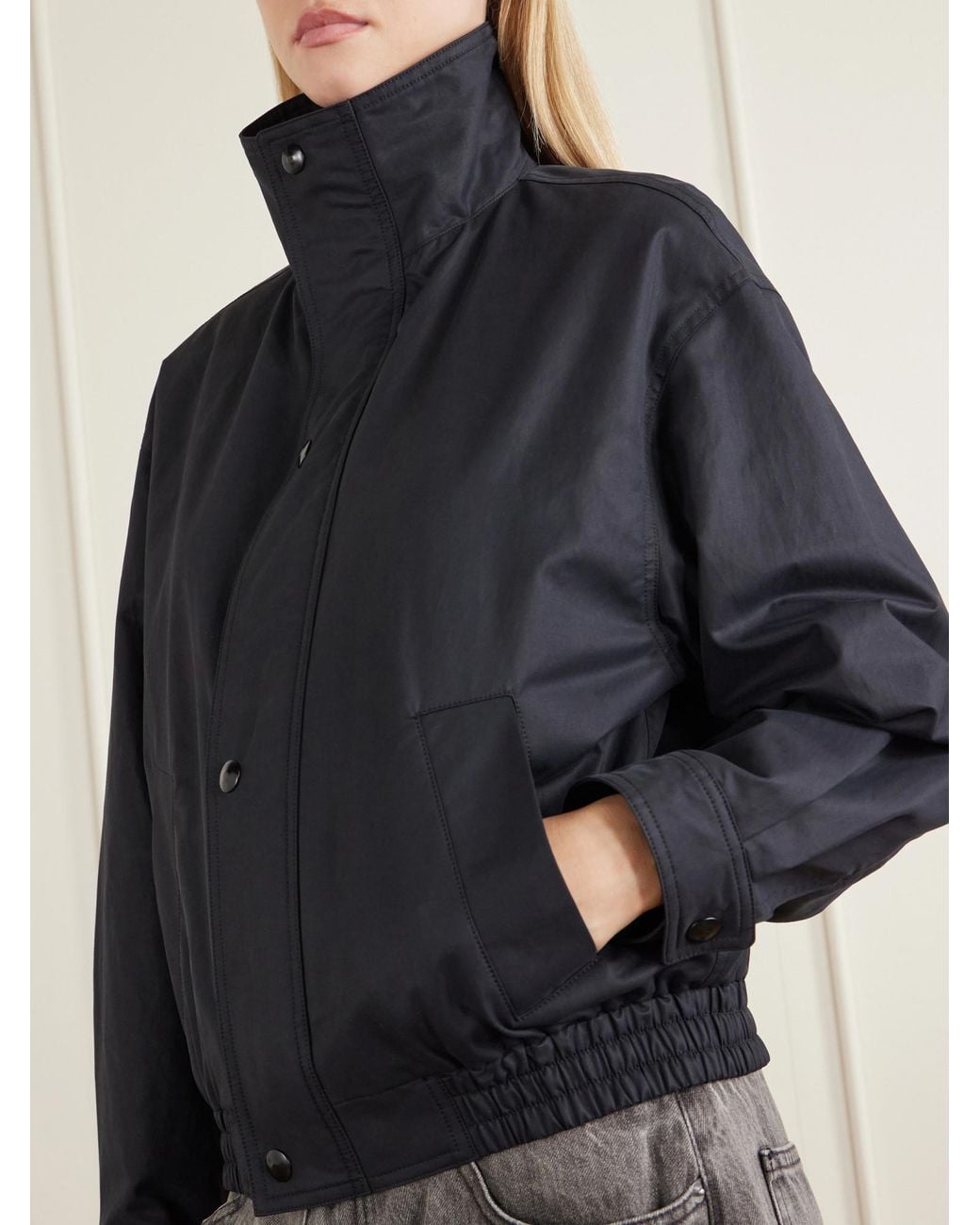 Nili Lotan Blue Casual Cropped Jacket