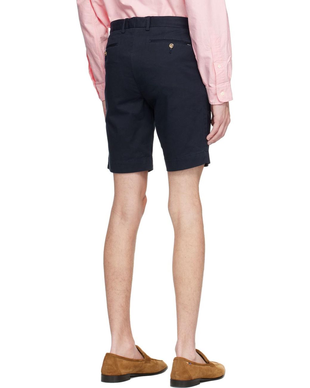 Polo Ralph Lauren Gray Logo Detailed Stretch Shorts for men