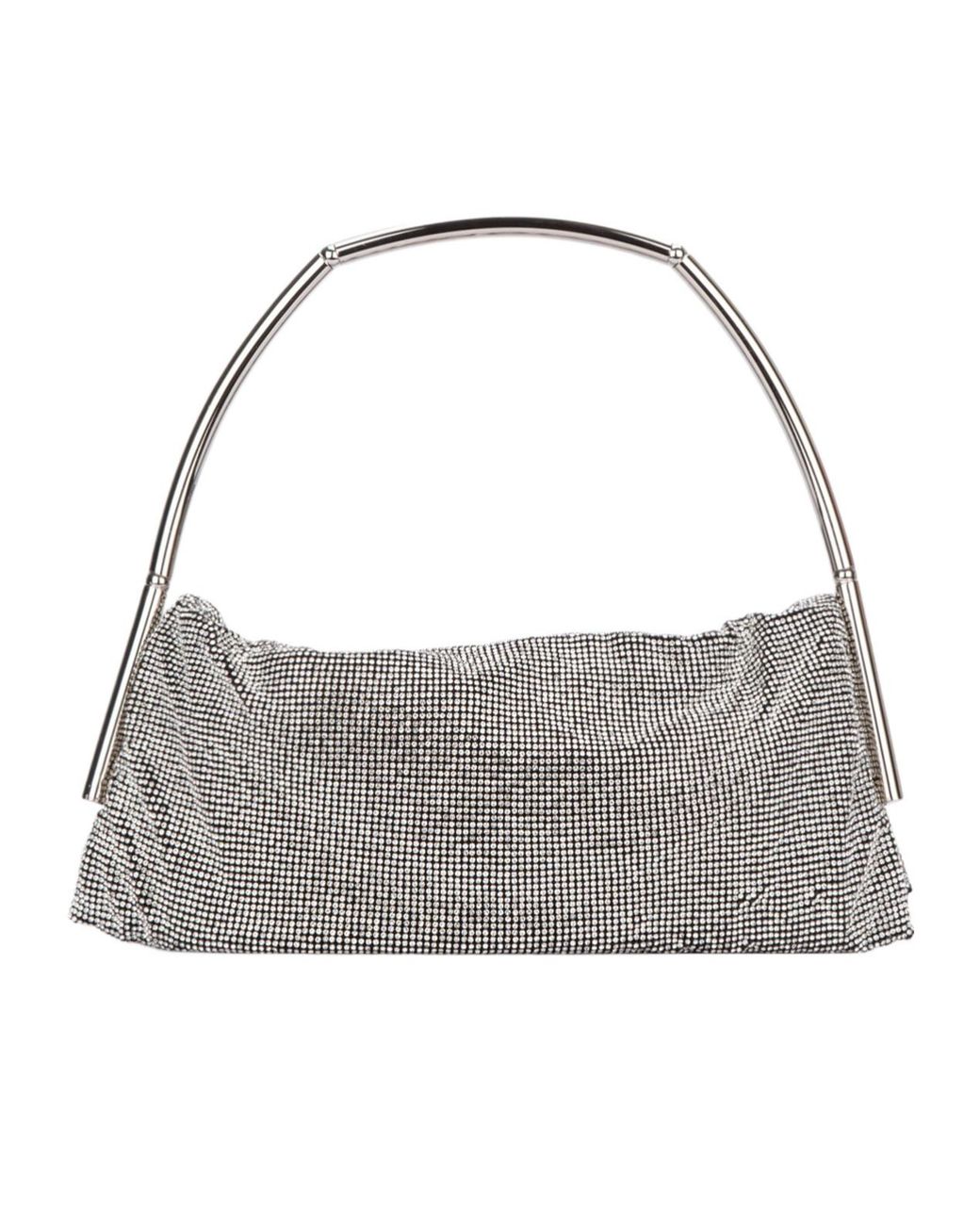Benedetta Bruzziches Gray Embellished Top Handle Bag