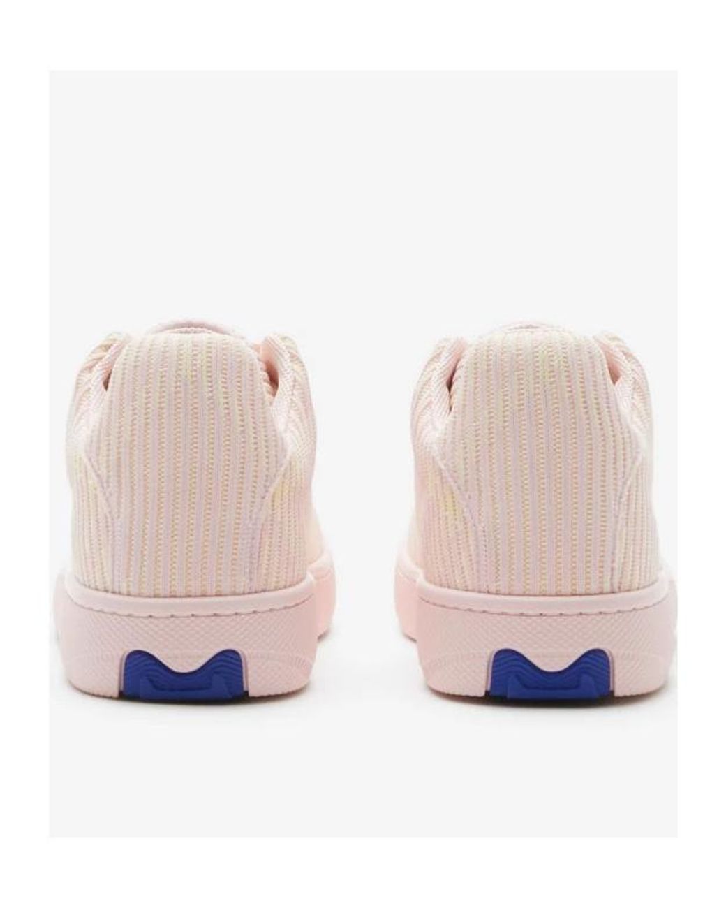 Burberry Pink Box Checked Low-Top Sneakers