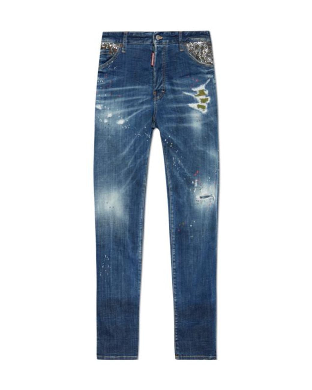 DSquared² Blue Cool Guy Distressed Jeans for men