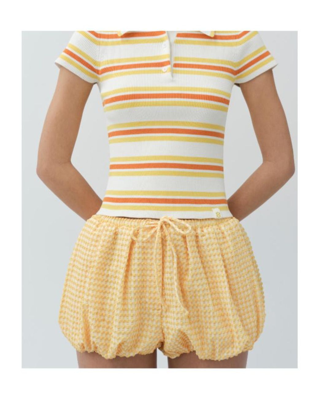 Jonathan Simkhai Natural Addie Bubble Shorts