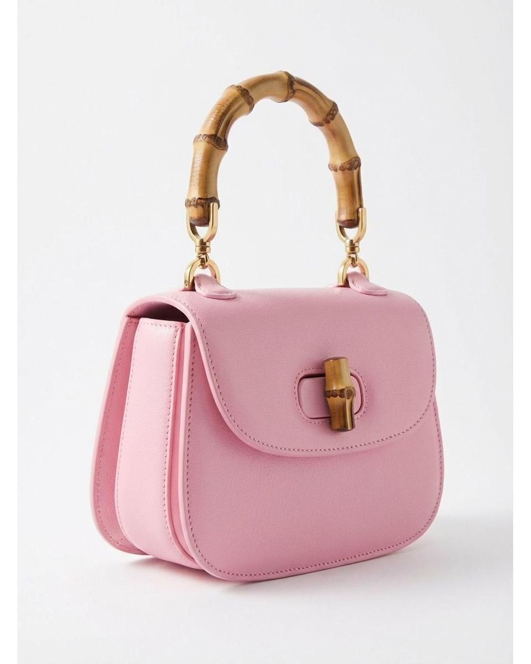 Gucci Pink Bamboo 1947 Mini Bag