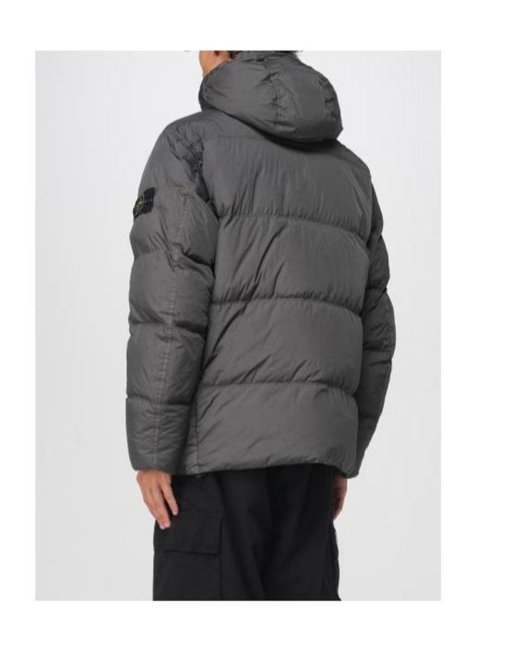 Stone Island Black Winter Jackets for men