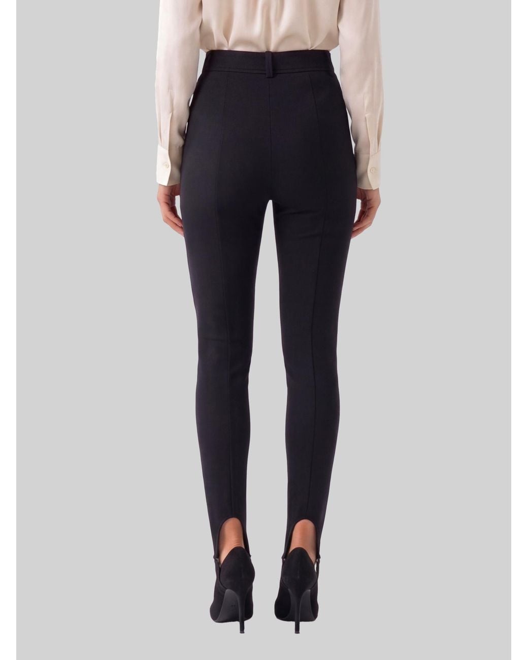 Frankie Shop Black Lili Stirrup Pants
