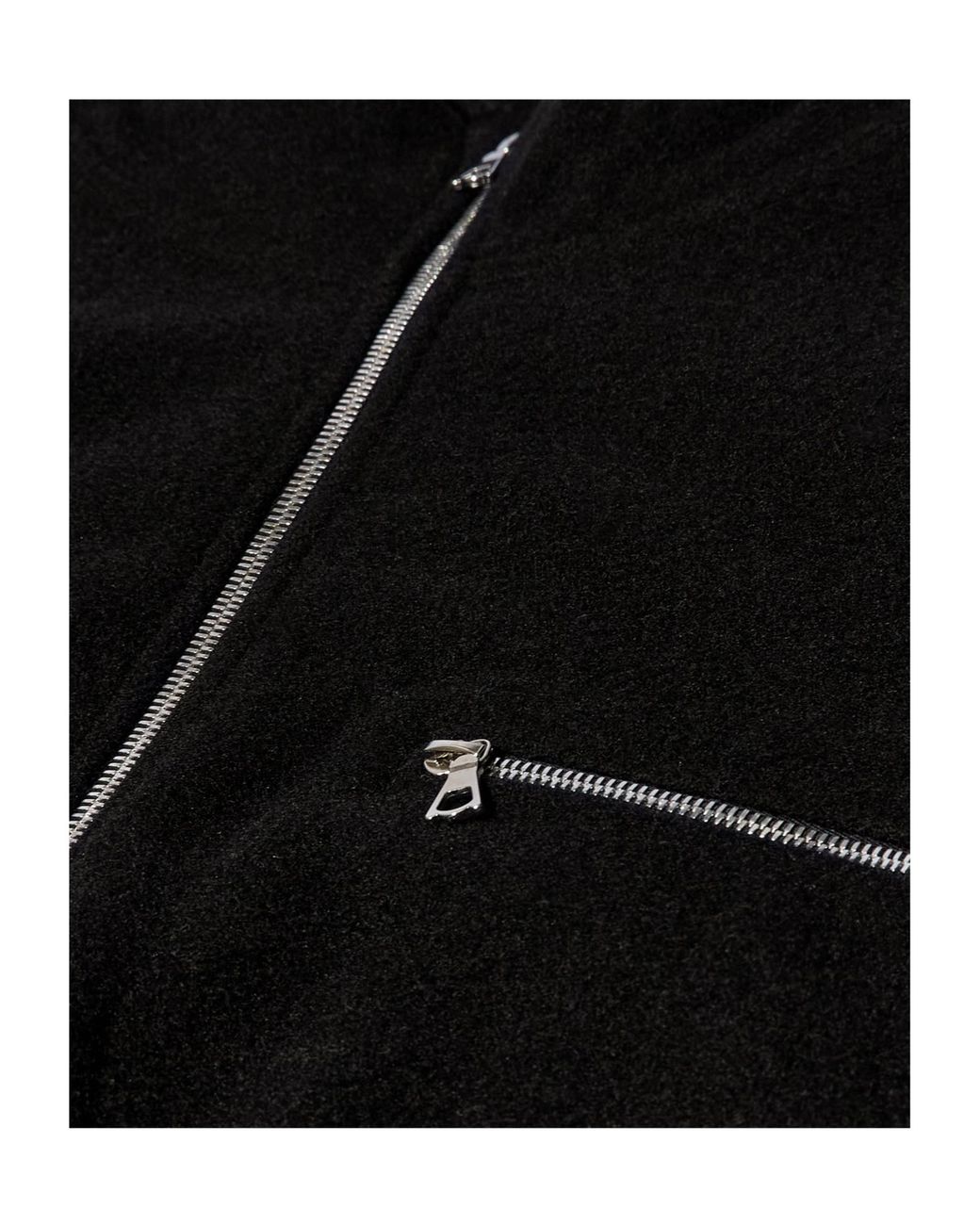 Rier Black Half-Zip Wool Sweatshirt for men
