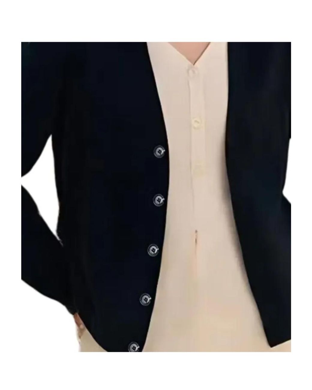 Burberry Black Wool Cardigan