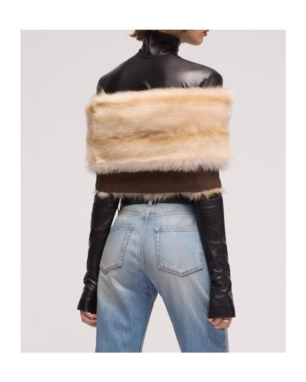 Gucci Black Long-Sleeve Turtleneck Top