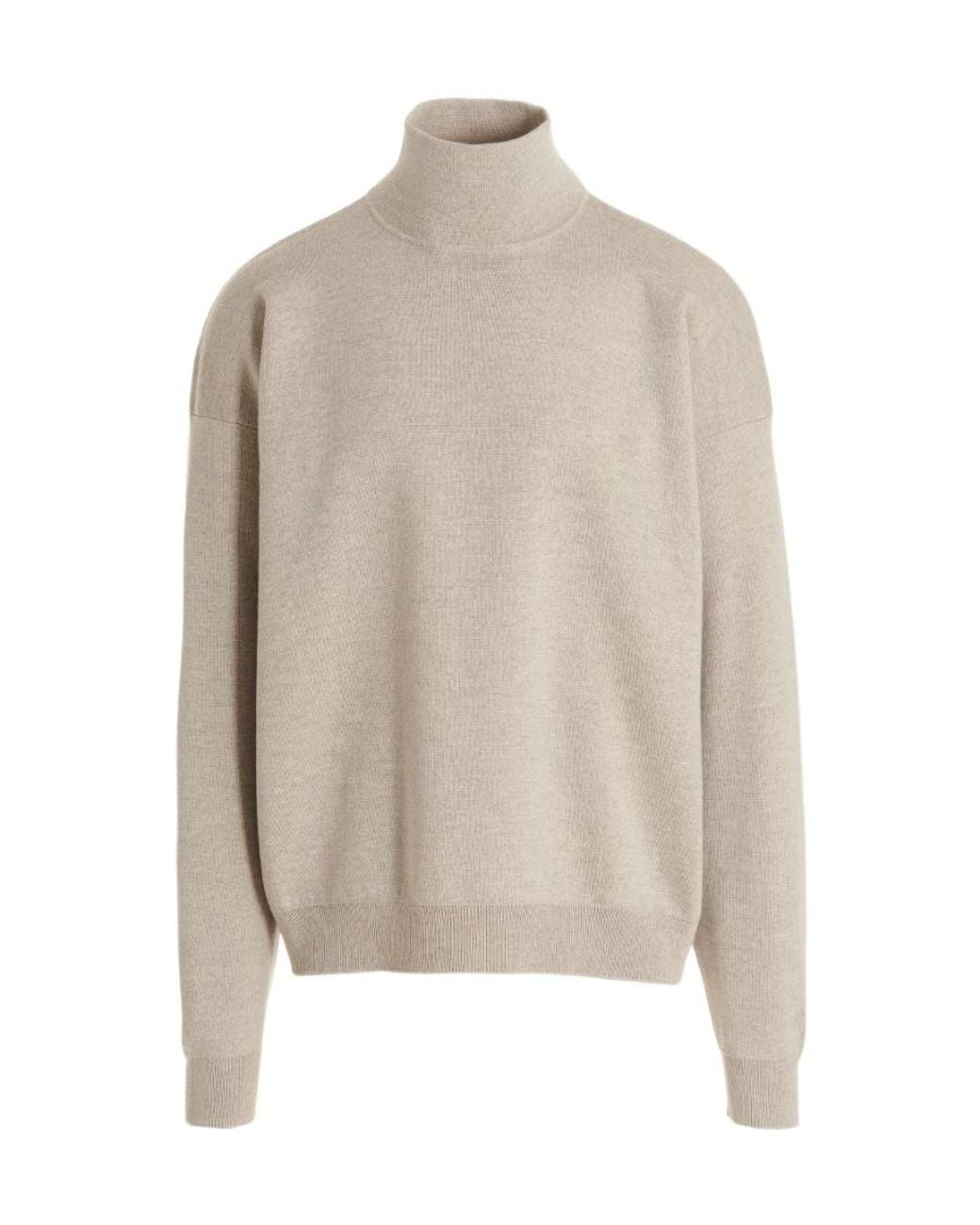Fear Of God Natural Logo Patch Turtle Neck Jumper for men