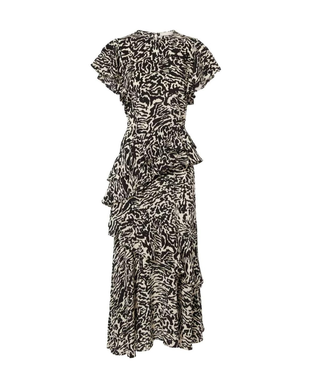 Ulla Johnson Black Short Sleeve Dress