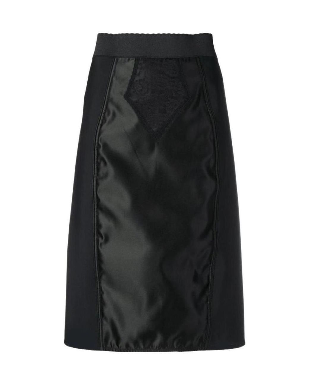Dolce & Gabbana Black Corset-Style Skirt