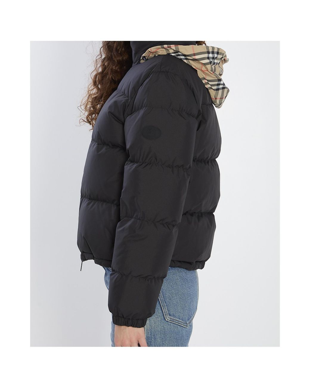 Burberry Black High-Neck Puffer Jacket