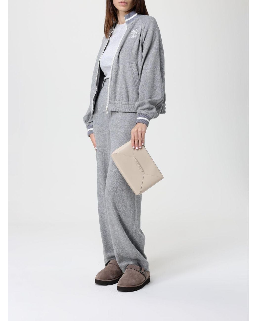 Brunello Cucinelli Gray Sweaters