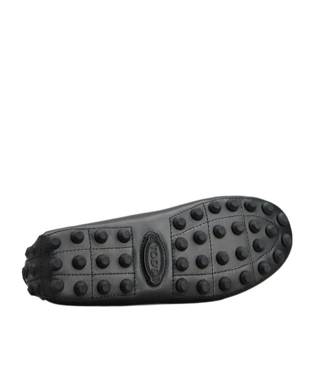 Tod's Black Gommino Bubble Loafers for men